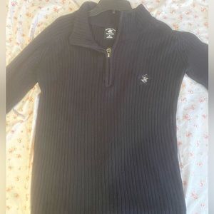 polo half zip sweater